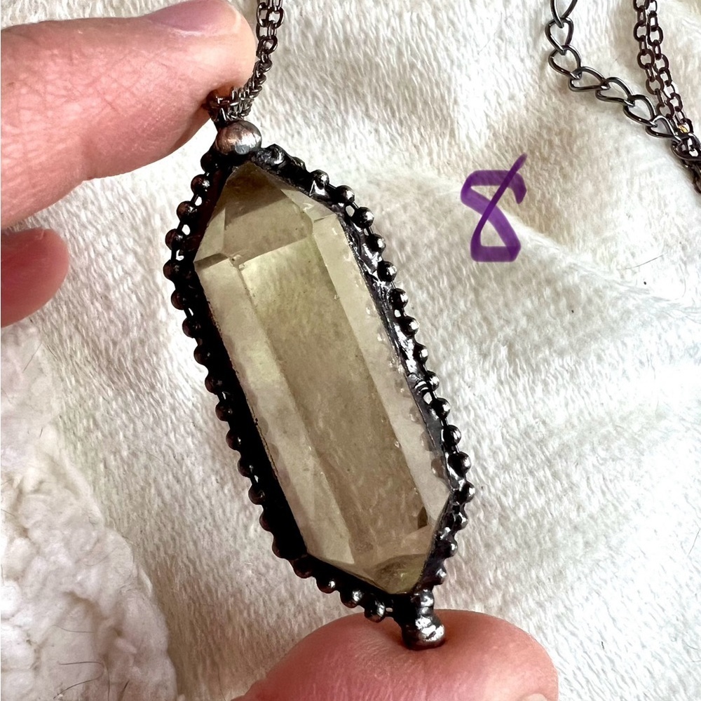 * FRESH NEW STOCK! * DT Citrine Chakra Clearing Necklace Pendant - Picture 9 of 15